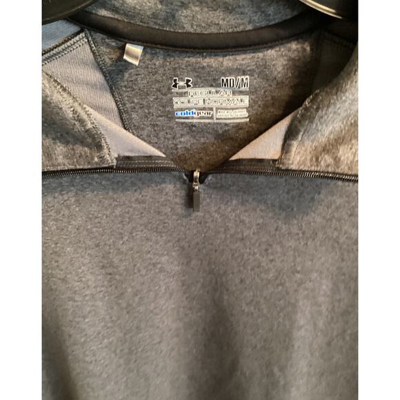 Under Armour Gray Reg Coupe Normale Cold Gear long sleeves size med. - Picture 2 of 4